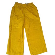 Boden Girls Yellow Pull-On Pants Elastic Waist Pockets Cotton Size 11Y