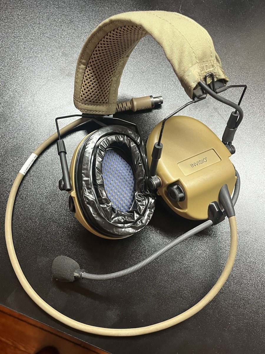 INVISIO T5 ヘッドセット Invisio T5 Tactical Headset Headband Gel HC01 Coyote Tan, DEVGRU