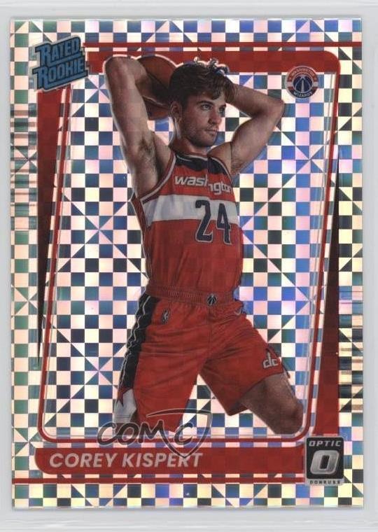 2021 Panini Donruss Optic Rated Rookie Checkerboard Prizm Corey Kispert #183 rf2