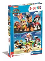 Puzzle 2X60 Super Kolor Paw Patrol Clementoni