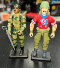 Vintage GI Joe 2 Figure LOT 1983 Stalker Complete 1985 Bazooka Near Comp. Hasbro