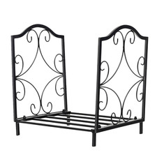 Porte-Bûches En Fer Forgé Avec Poignée Charge Max 60 Kg De Bois Range-Bûche