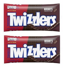 Chocolate Flavored Twists - Pack of 2-12 oz Bags - Low Fat Snacks - Fun to Sh...