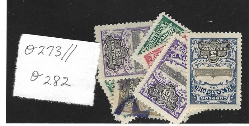 El Salvador Official stamps Scott O273...O282 mint and used