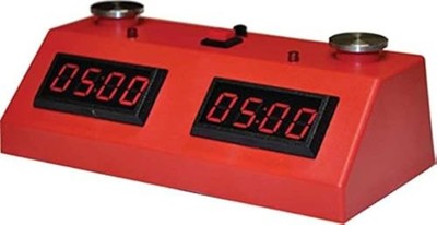 ZMart Fun II Digital Chess Clock with Colored Case - RED/RED