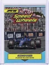 Carlos Sainz 2025 Topps Chrome Formula 1 F1 Speed Wheels Refractor #75-WR 🔥