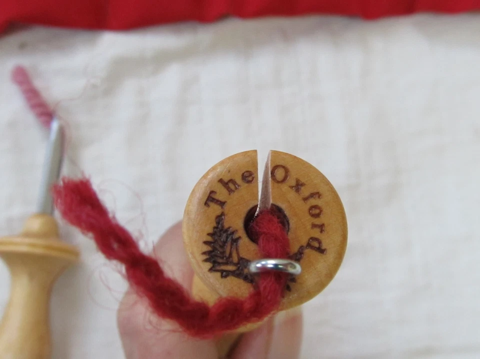 Complete Set of 8 Wood Oxford Punch Needles Book and Holder - Photo 2/2