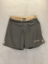 Sanabul Men’s MMA Fight Shorts Size 36 Gray Tan Athletic Training Gym