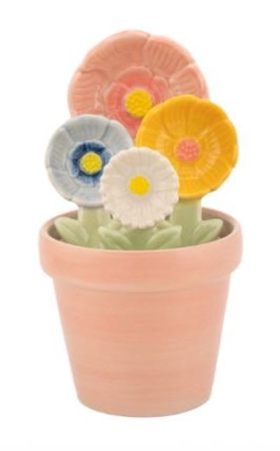 Flower Measuring Spoons With Pot Baking Accessory by Sass and Belle