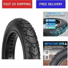 Hycline 26x4.0 Folding Fat Bike Tire All-Terrain Electric MTB