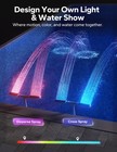 Solar Pool Fountain with 10-Color LED Lights, Newly Refined Streamlined Desig...