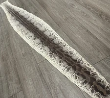 Natural Genuine Python Snake Leather real hide snake skin Rattle short Boa 164