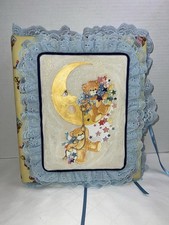 Vintage Handmade Padded and Laced Teddy Bear Photo Album/Scrapbook
