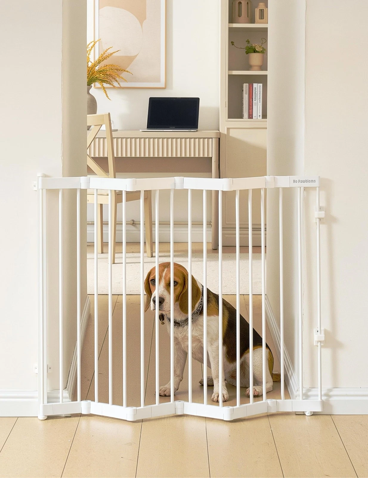 Retractable Safty Gate, Metal Adjustable Dog Gate for Doorways, Stairs & Hall...