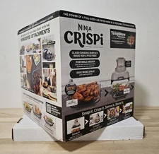Ninja Crispi 4-in-1 Portable Glass Air Fryer Oven 4 Quart FN101 Stone - New