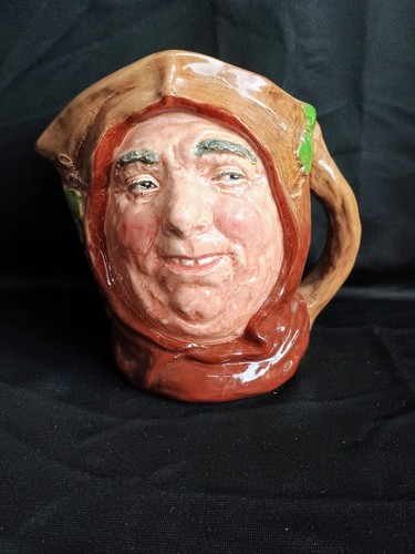 Vtg Royal Doulton Toby Jug Friar Tuck 1950s Mcm Character Mug 6.5" H Pitcher