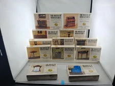 12 Vintage THE HOUSE OF MINIATURES Dollhouse Kits 12 SETS: NEW AND SEALED