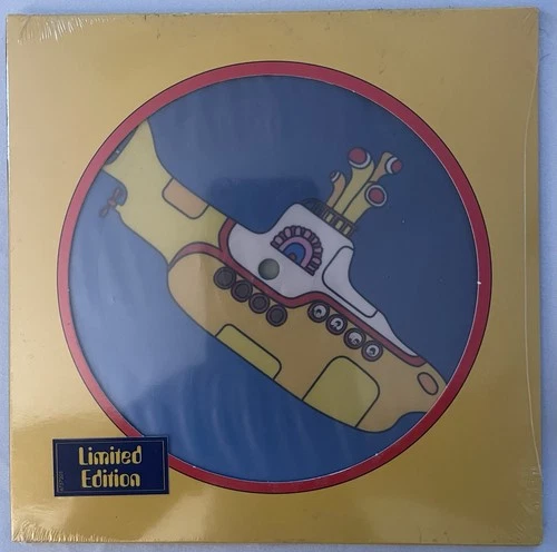 BEATLES - Yellow Submarine Picture Disc 7" Vinyl 45. 50th Anniversary. Like new