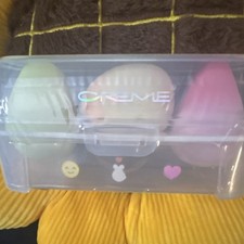 Creme Next Gen Makeup Blender Trio Reusable Sponges w/ Storage Case