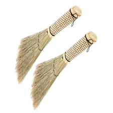 2 Pcs Short Handled Broom Dustpan for Outdoor Use Household Brooms Indoor