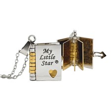 RANKEEF My Little Star Book Necklace - 45 cm, silver-little star