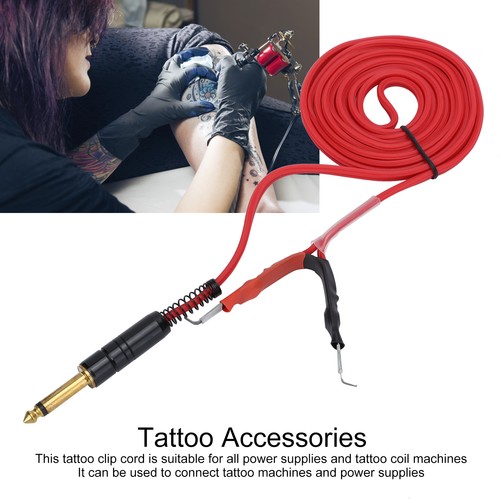 Professional Silicone Tattoo Machine Clip Cord Tattoo Power Supply Hook Line DGD - Picture 14 of 17