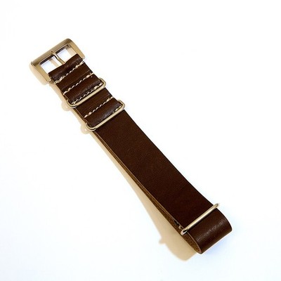 19mm Brown leather Watch Strap for Rolex / Patek Philippe / Cartier