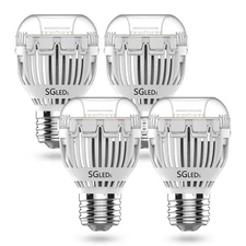 4 pcs Energy Saving LED Light Bulbs 15W=130W 2000lm 5000K Clear White E26 SANSI