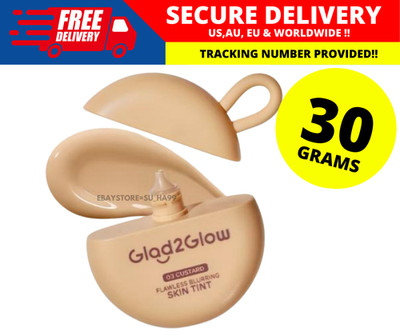 Glad2Glow Skin Tint High Coverage Lightweight Blurring Finish   03 Custard