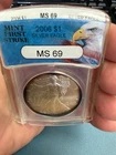 2006 ANACS MS69 American Eagle Silver Dollar $1 - .999 FIRST STRIKE TONER #2002