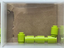 LEGO Parts - Lime Brick, Round 1 x 1 - No 3062 - QTY 5