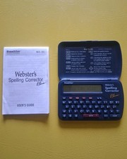 Franklin Websters Spelling Corrector Plus w Instructions Tested Working
