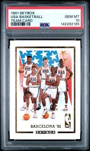 1991-92 Skybox USA Basketball Team Card Barcelona 92' Michael Jordan PSA 10 GEM