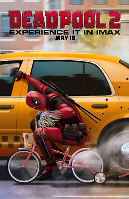 AA1006 Deadpool 2 Film By David Leitch 2018 Taxi Movie Poster 11x17