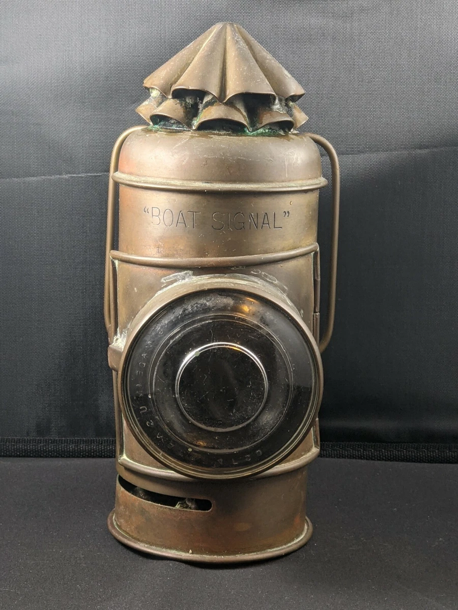 Vintage Brass Boat Signal Made In USA Corning Perko Perkins Marine
