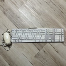 Genuine Apple Wired Mac USB Keyboard w/Numeric Keypad a1243  M5769 Mouse