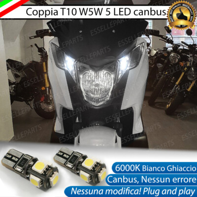 COPPIA LUCI POSIZIONE LED PER HONDA INTEGRA 700 750 T10 W5W