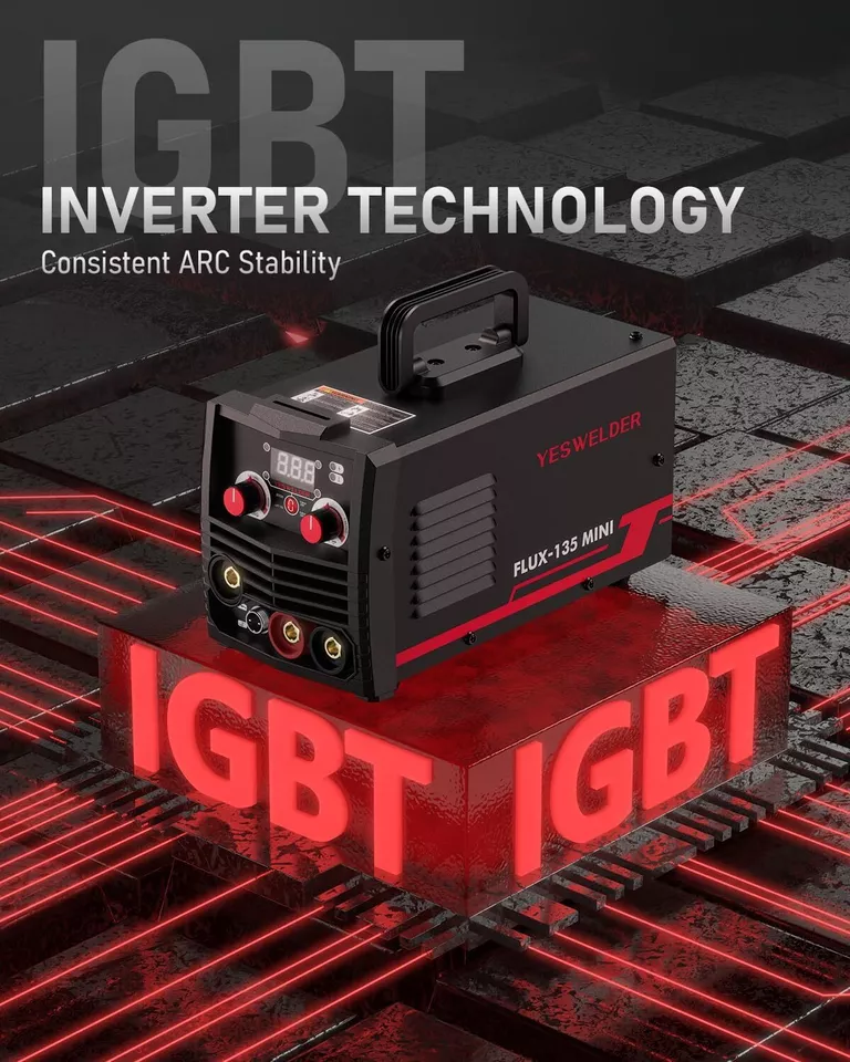 135Amp MIG Welder,110V Flux MIG/Lift TIG/Stick 3-in-1 Welding Machine - Image 3 of 4