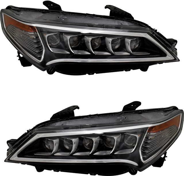 LED Headlights Headlight Assembly NEW Pair Set for 2015 2016 2017 Acura
