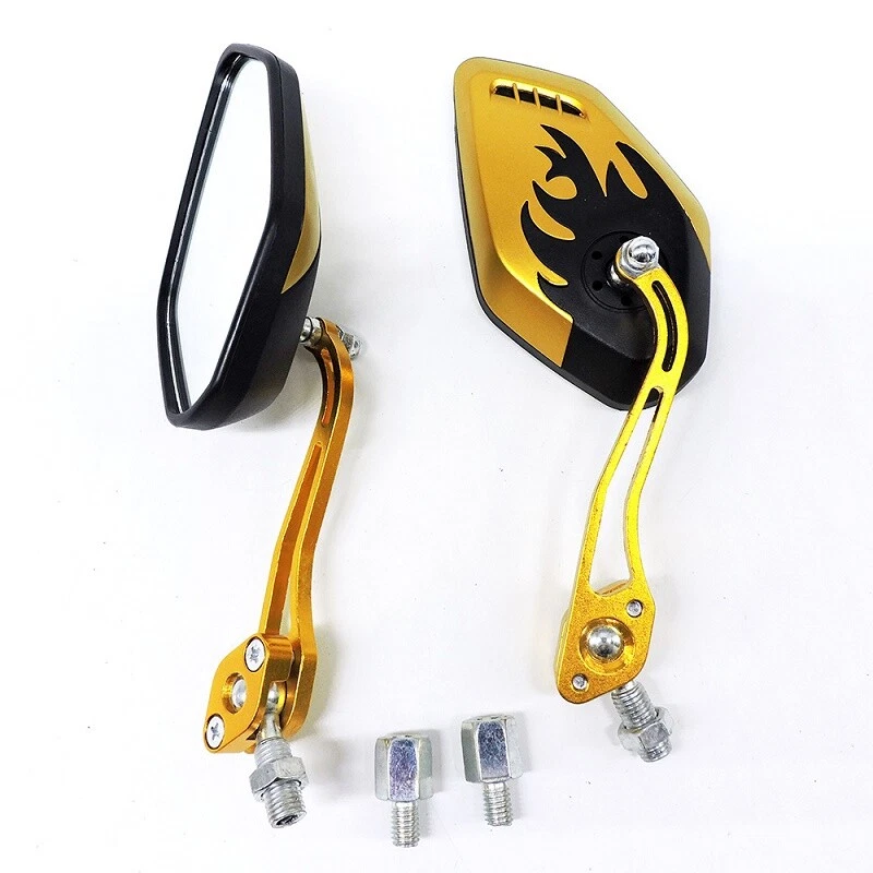 1 Pair 0.31/0.39" Universal Motorcycle Mirror Rear View Side Motorbike - Image 4 of 4