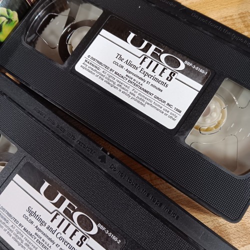 UFO Files The Aliens Experiments & Sightings and Coverups VHS SET Retro 90s Doc - Picture 7 of 8