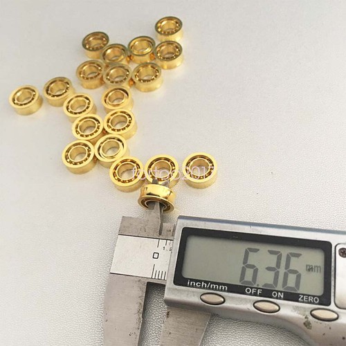 20pcs 1/4"x 1/2"x 3/16" Golden R188 Ball Bearing For Fidget Spinners Toys Ball - Picture 7 of 7