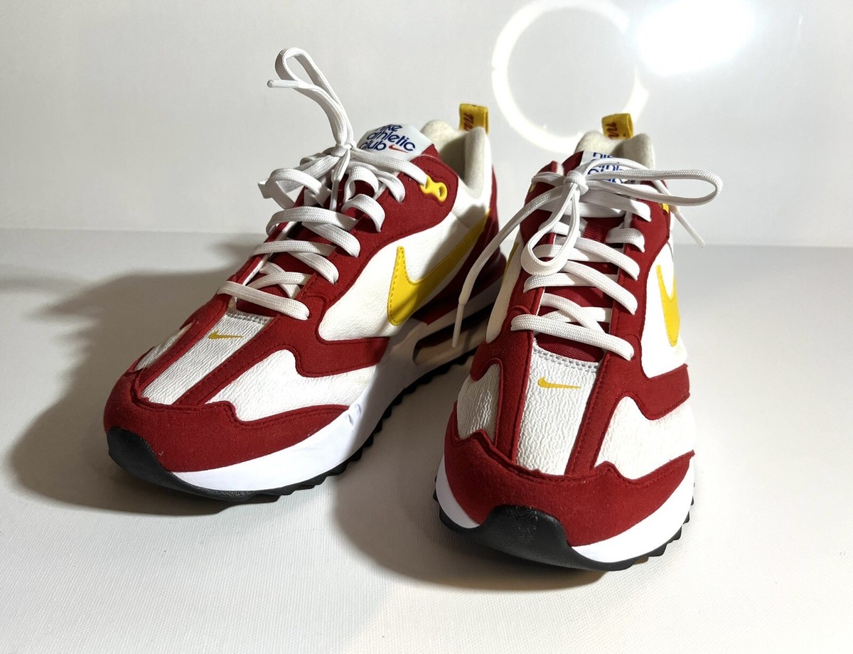Brand New SAMPLE NIKE AIR MAX DAWN Gym Red Vivid Sulfur W