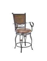 Powell Company Big And Tall Copper Stamped Back Counter Stool W... Free Shipping Powell Company Big And Tall Copper Stamped Back Counter Stool W... Free Shipping