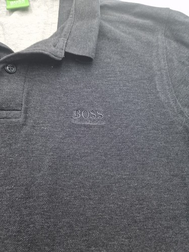 Camisa Polo Hugo Boss C-Firenze/Logo Para Hombre M Calce Moderno Gris Oscuro Manga Corta - Imagen 4 de 11