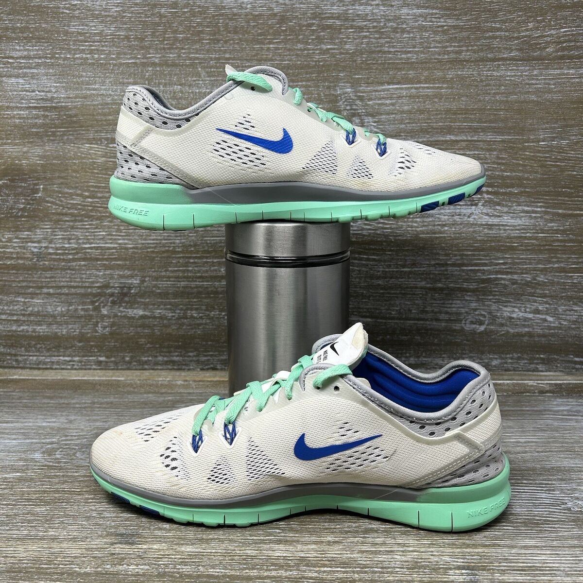 Nike Free 5.0 TR Fit 5 White Mint Green Running Shoes 718932 Nike Free 5.0 TR Fit 5 White Mint Green Running Shoes 718932
