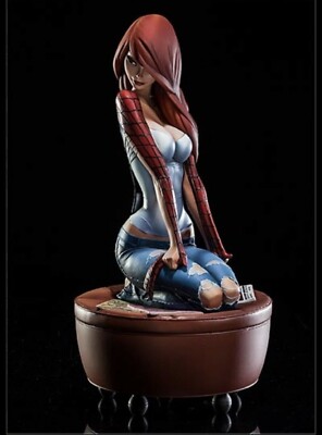 スパイダーマン J スコット キャンベル　Sideshow メリー ジェーン Sideshow Collectibles Mary Jane J Scott Campbell Comiquette Statue