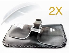 Magnifying Glass with Clip Loupe Eyewear Presbyopic Portable Glasses Magnifier
