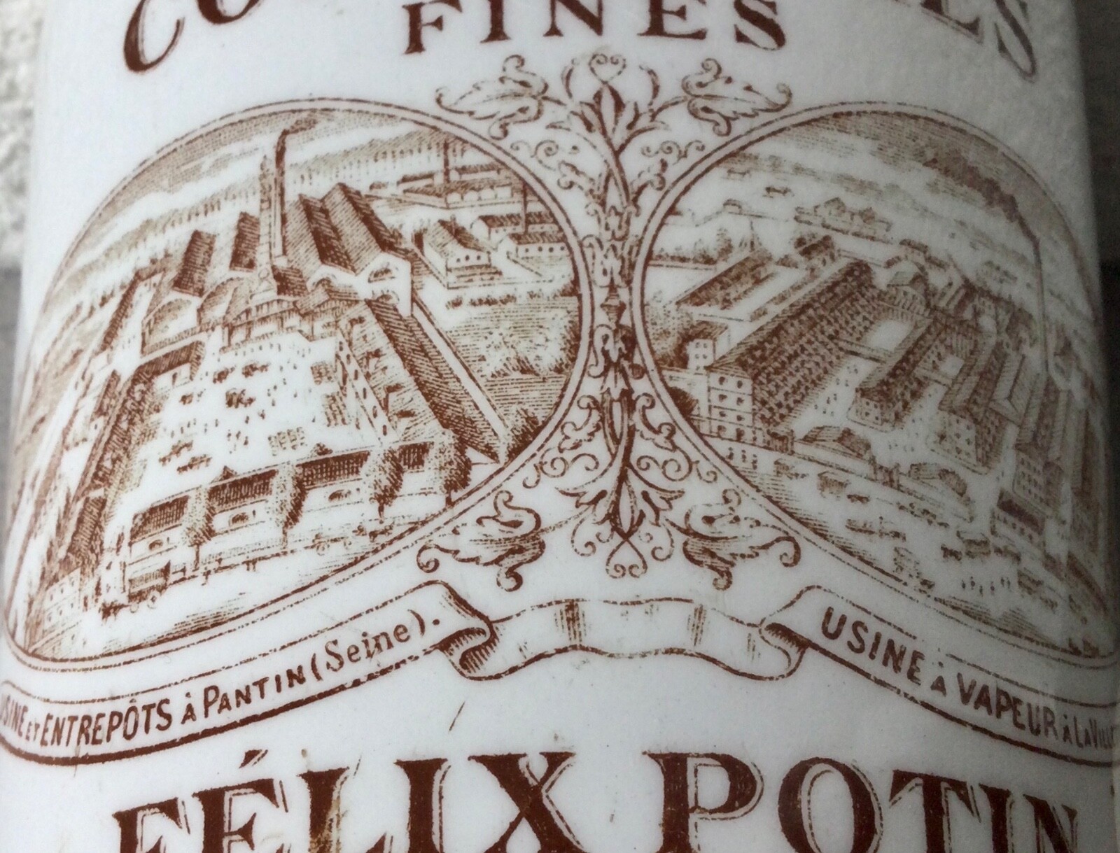 Ancien Pot Publicitaire Félix Potin – Confitures – Lunéville – Vintage
