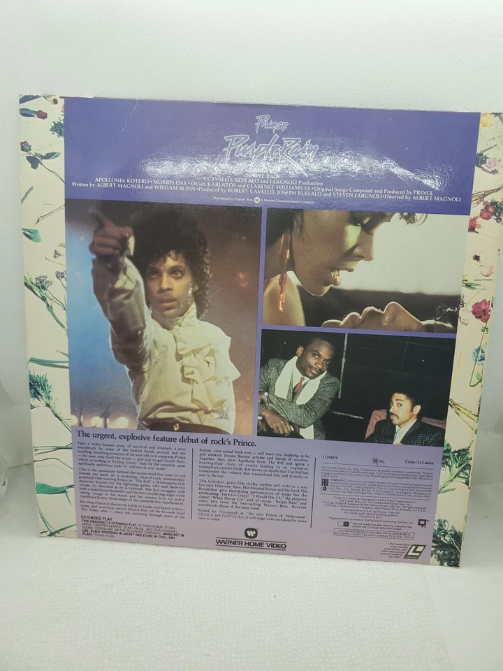 Purple Rain (1984) [11398LV] LASERDISC (TESTED) PRINCE  Warner Home US Foto 2 de 3